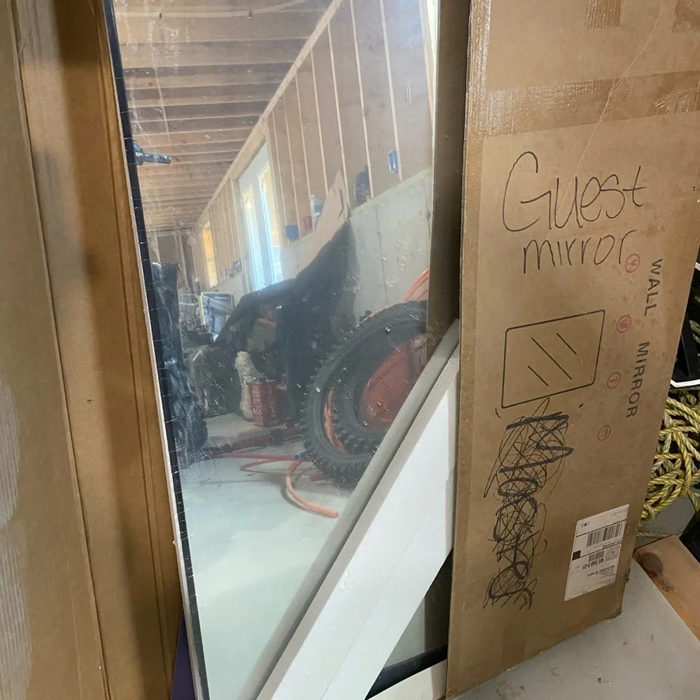 Black Framed Bathroom Mirror
